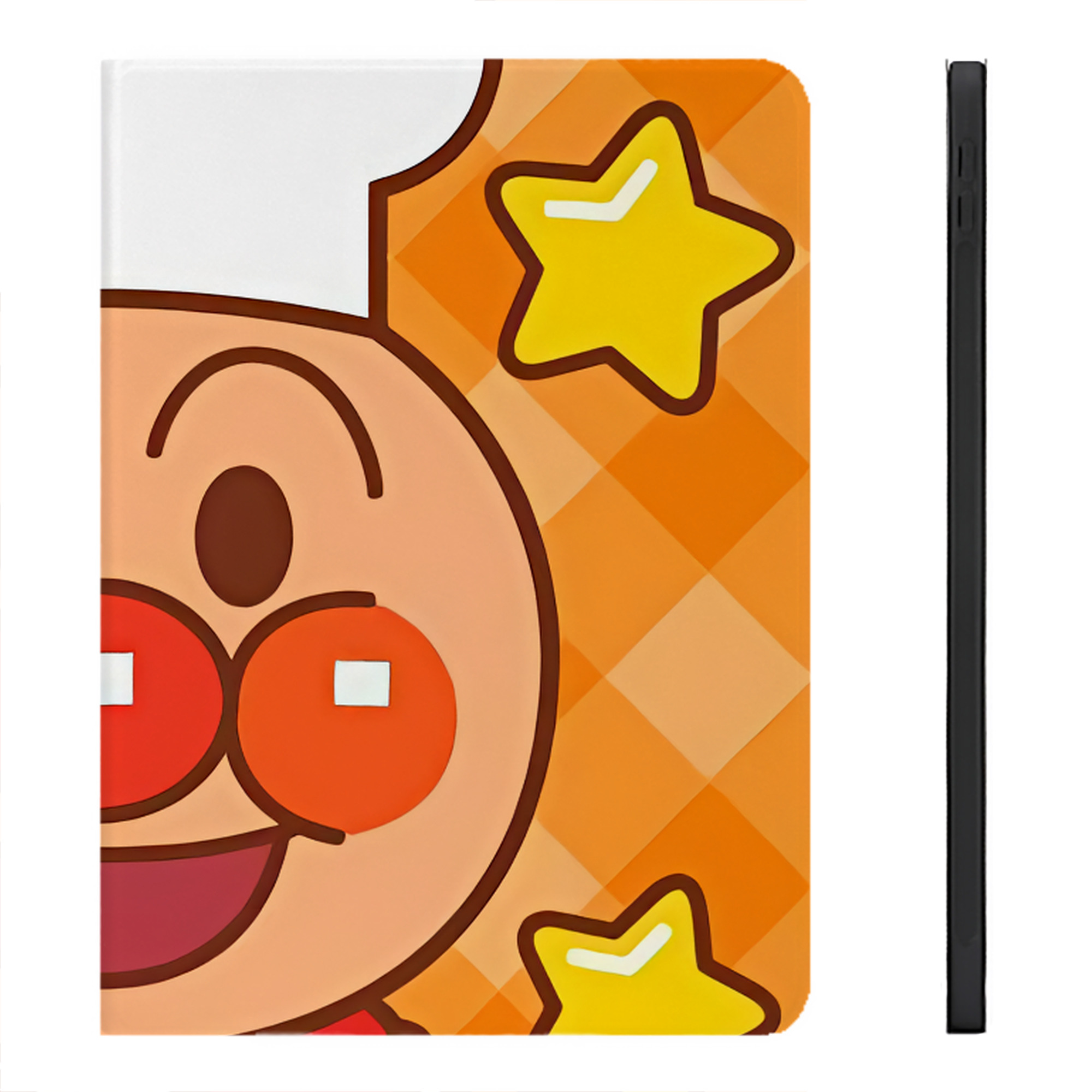 （画像用） アンパンマン Anpanman IPadケース ペンホルダー付き ブックスタイルデザイン